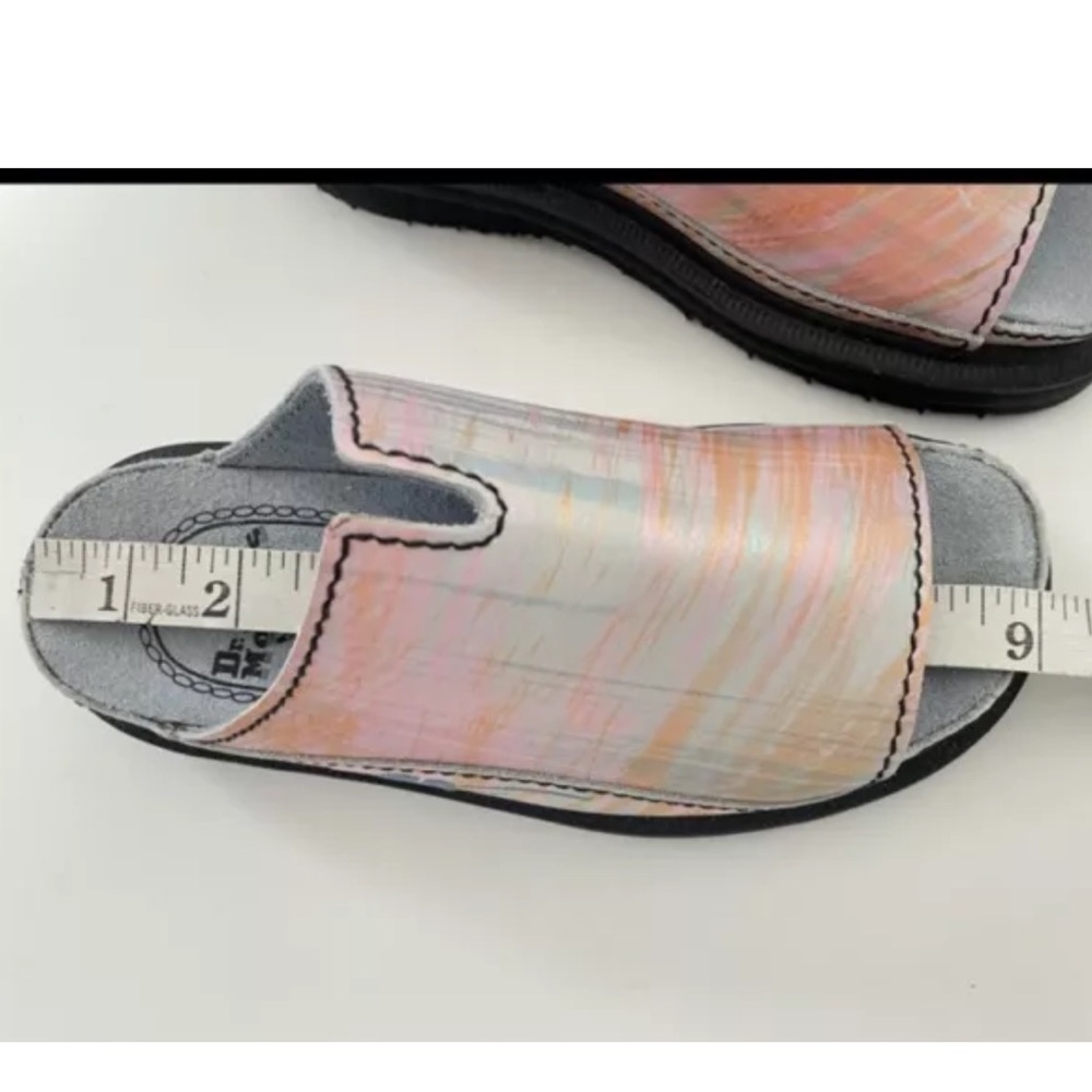 DR MARTENS Pink Iridescent Slide Sandals ENGLAND 3 UK. - Picture 8 of 12